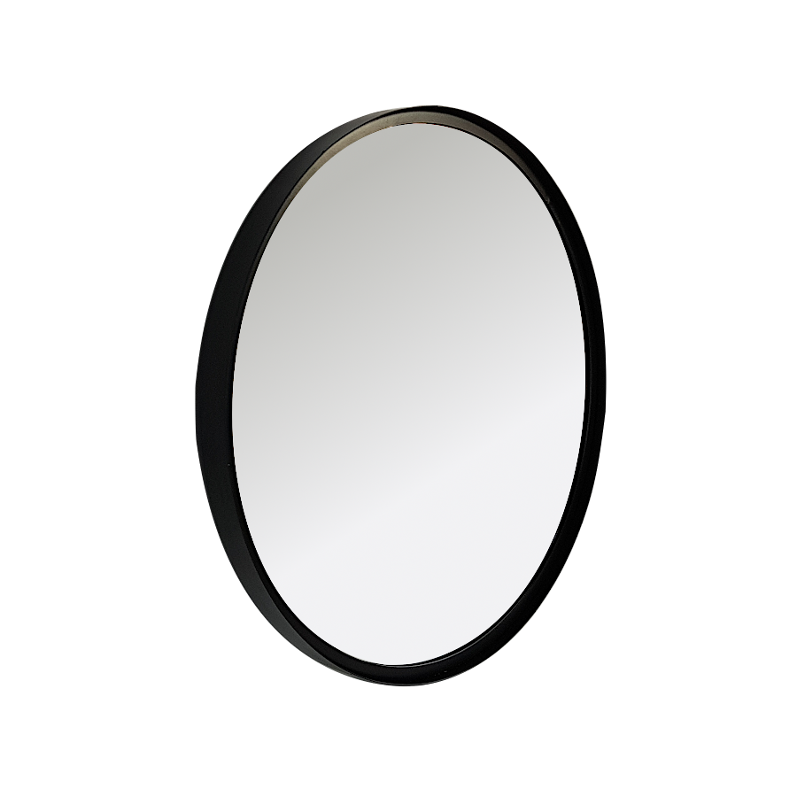 Miroir rond métal noir D40  | Deco-Delight.com