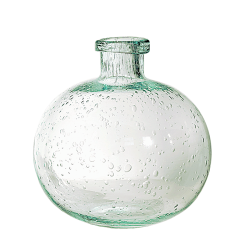 Vase bulle en verre teinté H18.5  | Deco-Delight.com