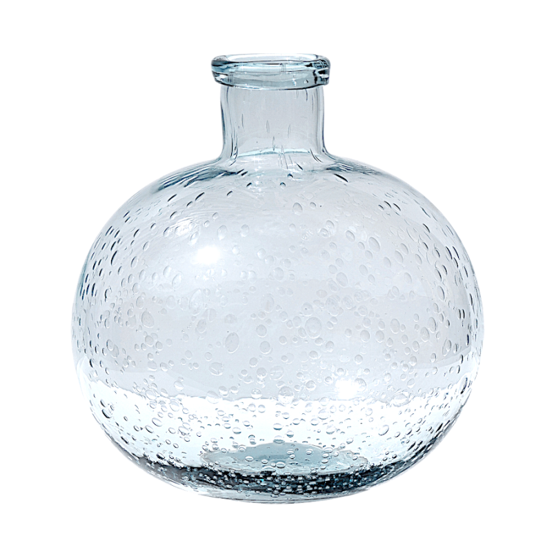 Vase bulle en verre teinté H18.5  | Deco-Delight.com