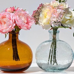 Vase bulle en verre teinté H18.5  | Deco-Delight.com