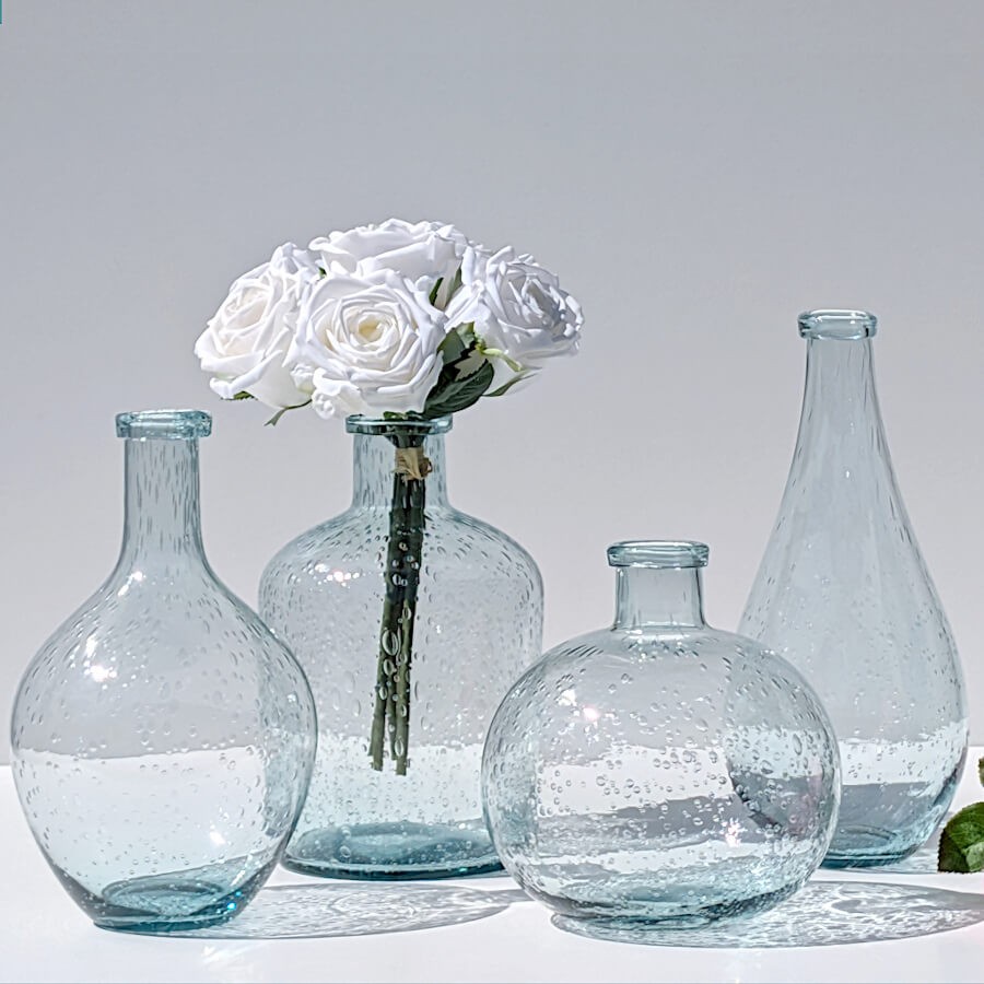 Vase bulle en verre teinté H18.5  | Deco-Delight.com