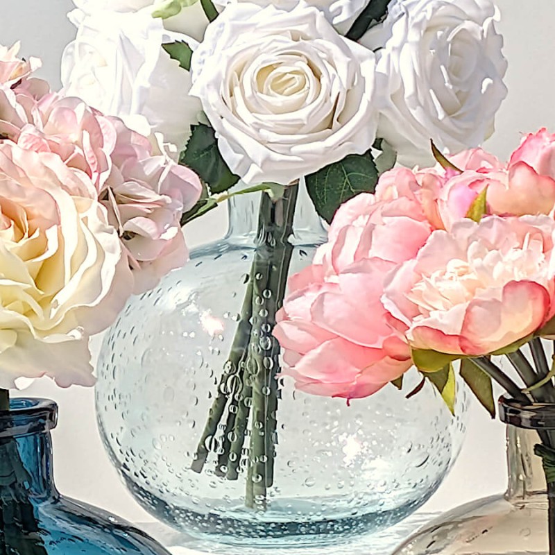 Vase bulle en verre teinté H18.5  | Deco-Delight.com