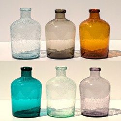 Vase bulle en verre teinté H23.5  | Deco-Delight.com