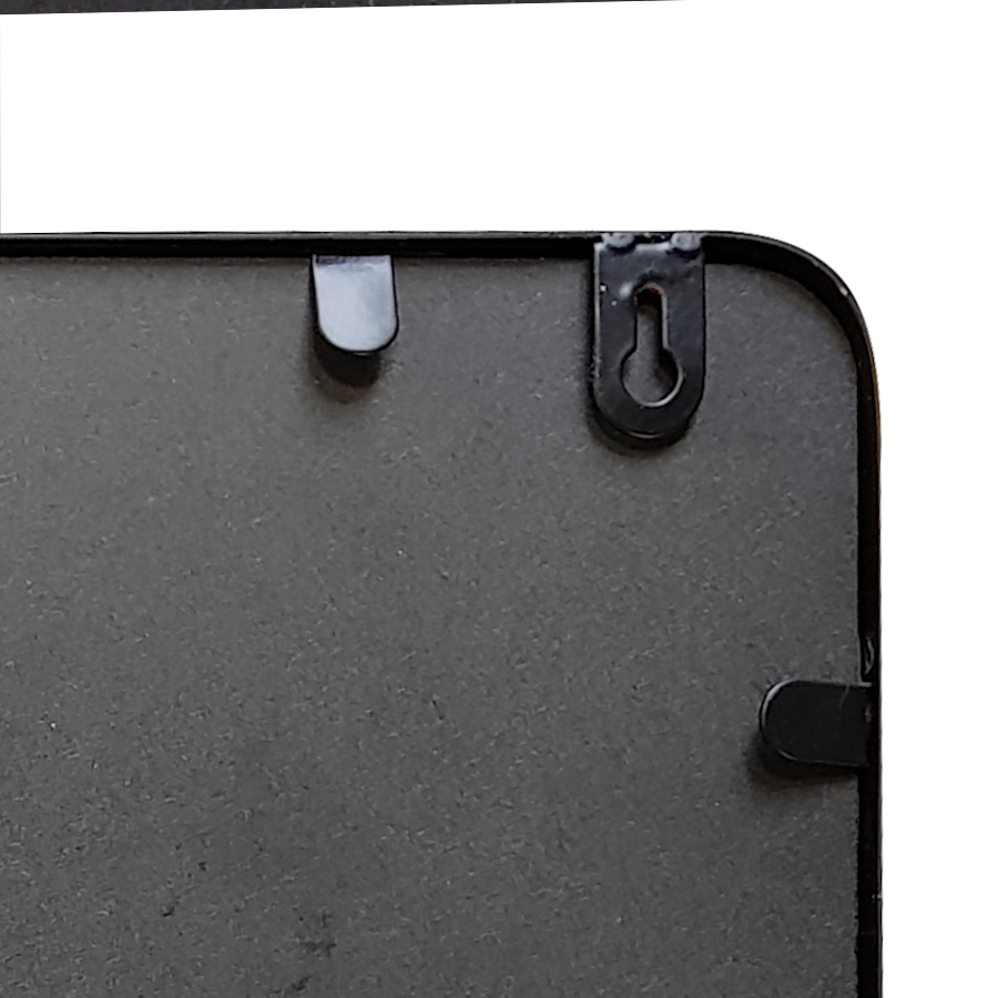 Miroir carré métal noir H40  | Deco-Delight.com