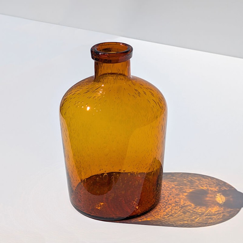 Vase bulle en verre teinté H23.5  | Deco-Delight.com