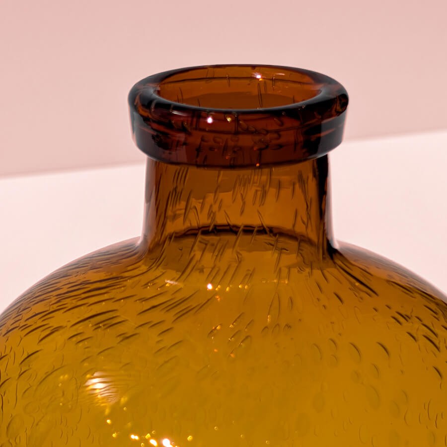 Vase bulle en verre teinté H23.5  | Deco-Delight.com