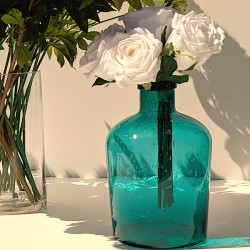Vase bulle en verre teinté H23.5  | Deco-Delight.com