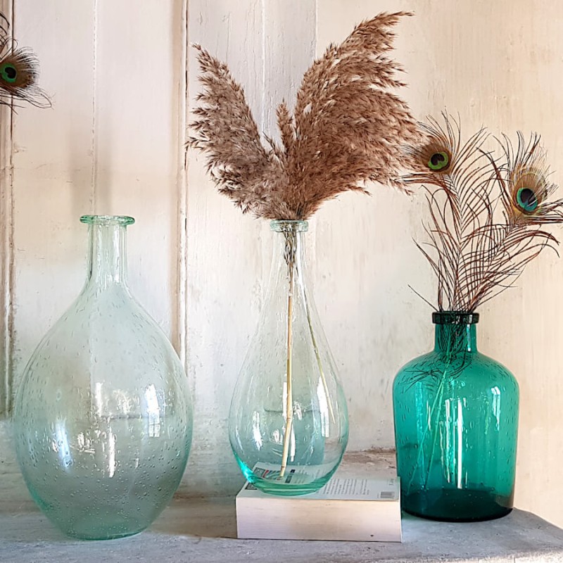 Vase bulle en verre teinté H23.5  | Deco-Delight.com