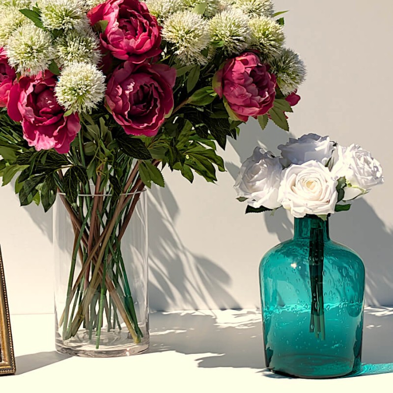 Vase bulle en verre teinté H23.5  | Deco-Delight.com