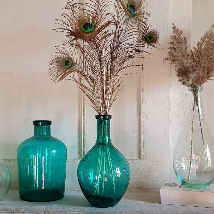 Vase bulle en verre teinté H23.5  | Deco-Delight.com