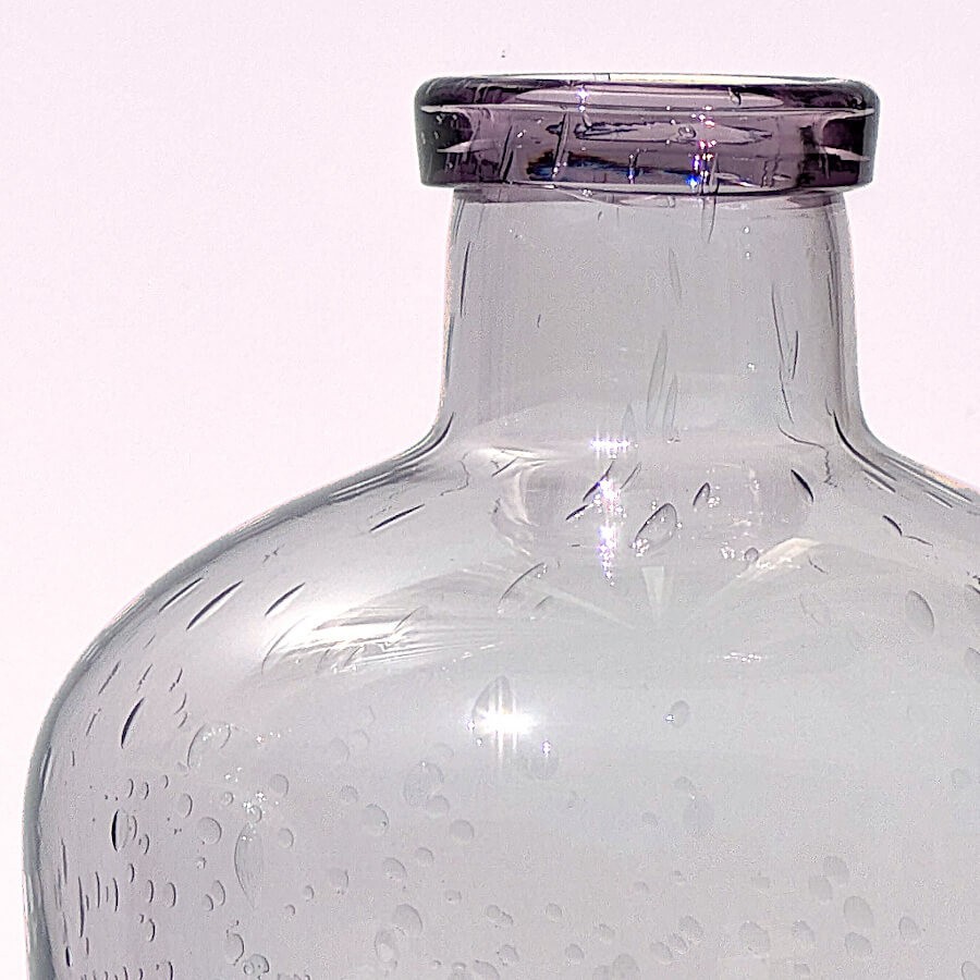 Vase bulle en verre teinté H23.5  | Deco-Delight.com