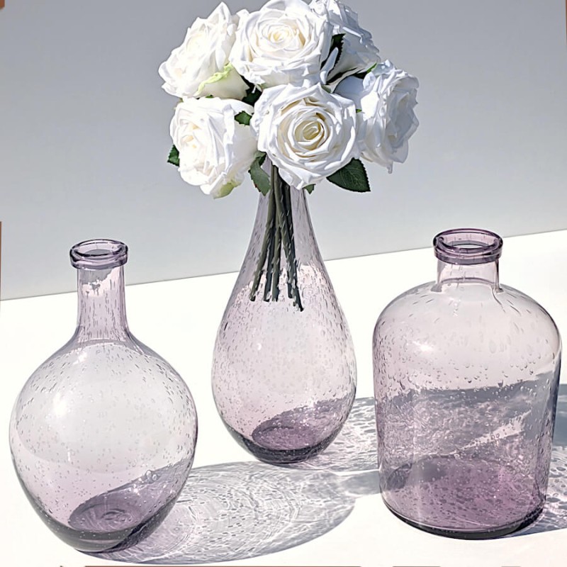 Vase bulle en verre teinté H23.5  | Deco-Delight.com