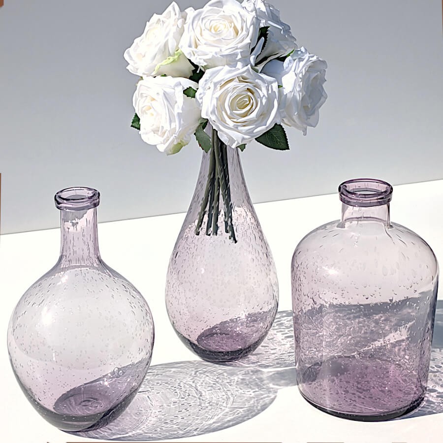 Vase bulle en verre teinté H23.5  | Deco-Delight.com