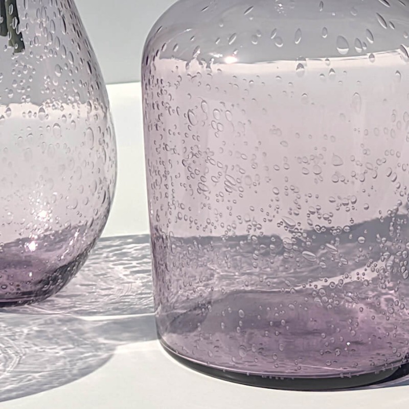 Vase bulle en verre teinté H23.5  | Deco-Delight.com