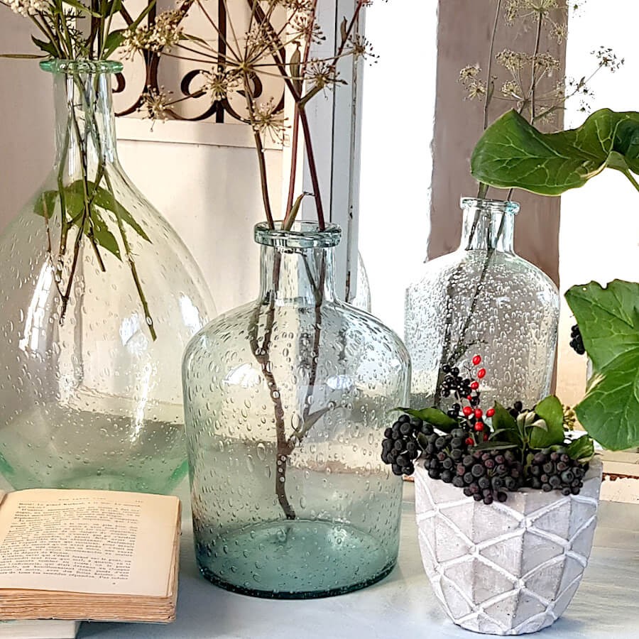Vase bulle en verre teinté H23.5  | Deco-Delight.com