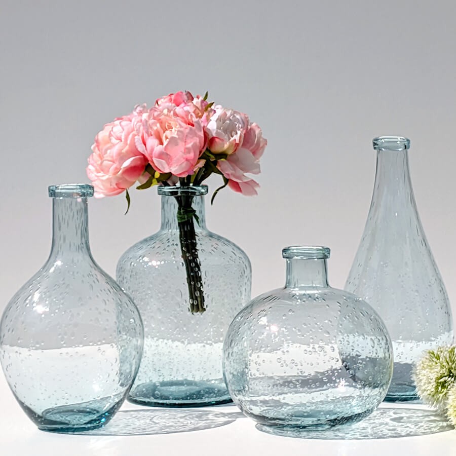 Vase bulle en verre teinté H23.5  | Deco-Delight.com
