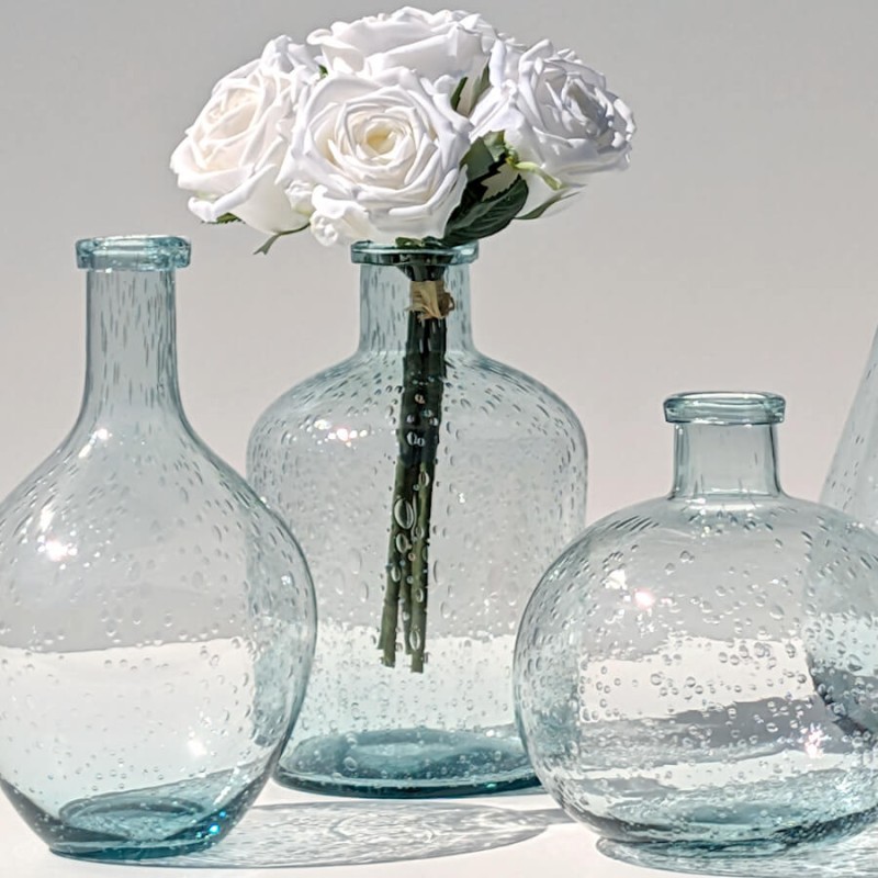 Vase bulle en verre teinté H23.5  | Deco-Delight.com
