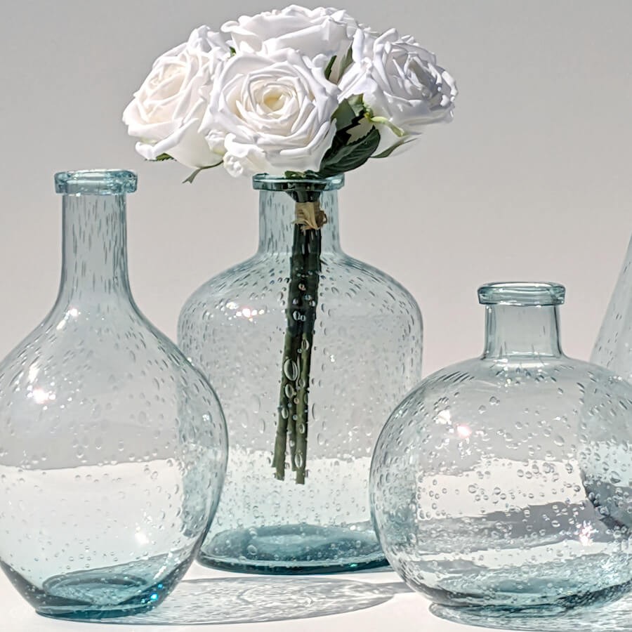 Vase bulle en verre teinté H23.5  | Deco-Delight.com