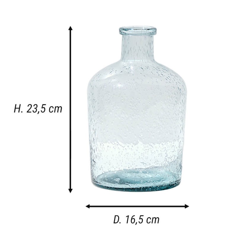Vase bulle en verre teinté H23.5  | Deco-Delight.com