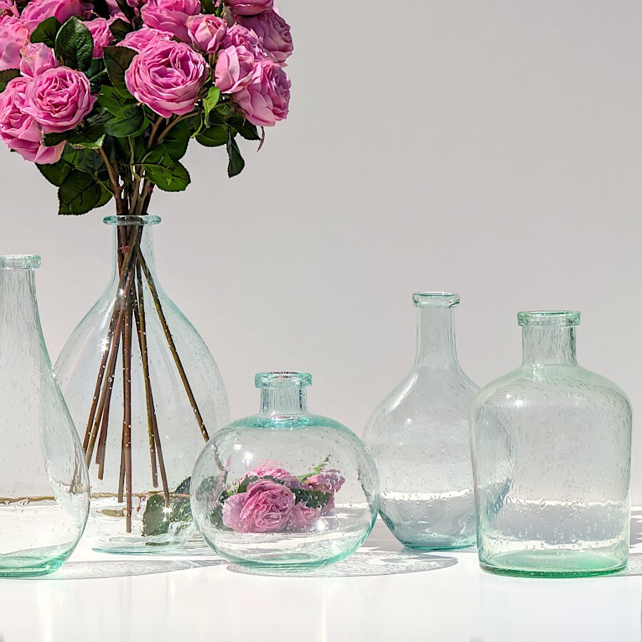 Vase bulle en verre teinté H23.5  | Deco-Delight.com