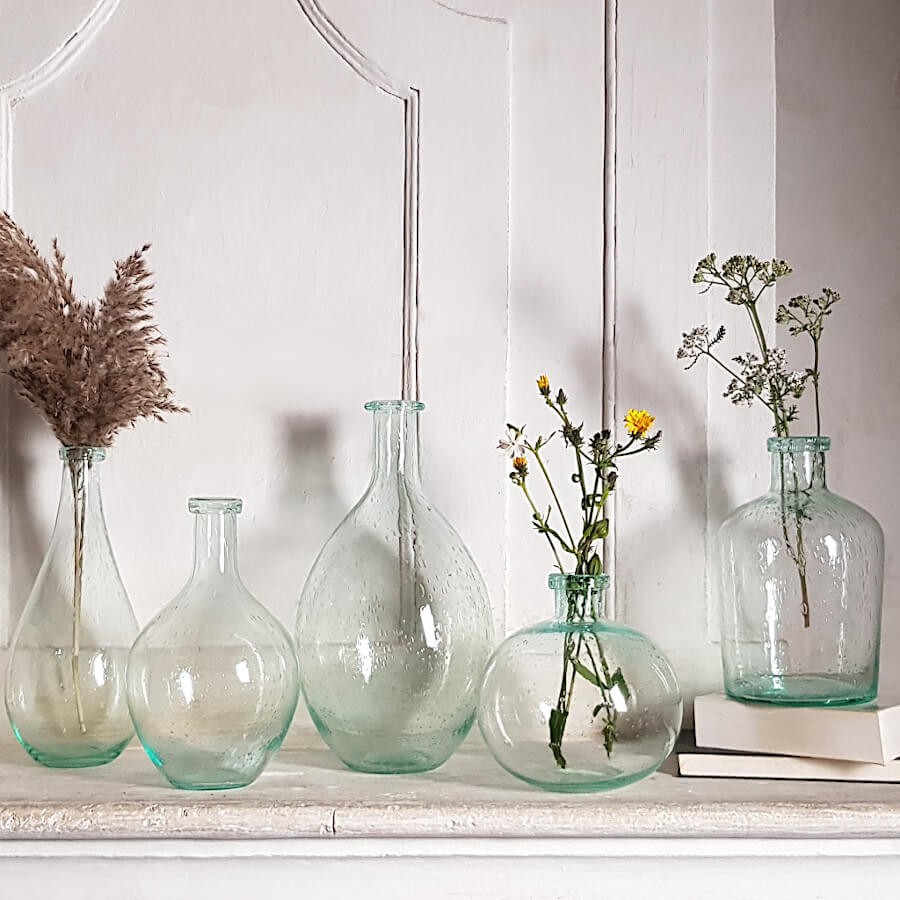 Vase bulle en verre teinté H23.5  | Deco-Delight.com