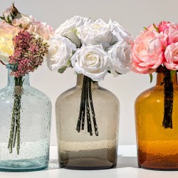 Vase bulle en verre teinté H23.5  | Deco-Delight.com