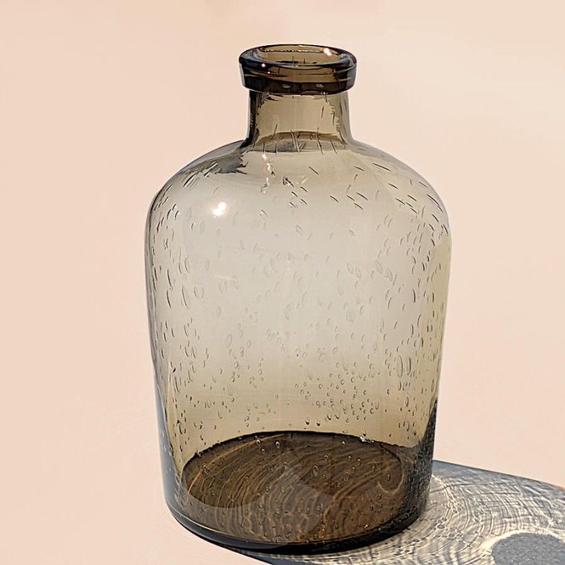 Vase bulle en verre teinté H23.5  | Deco-Delight.com