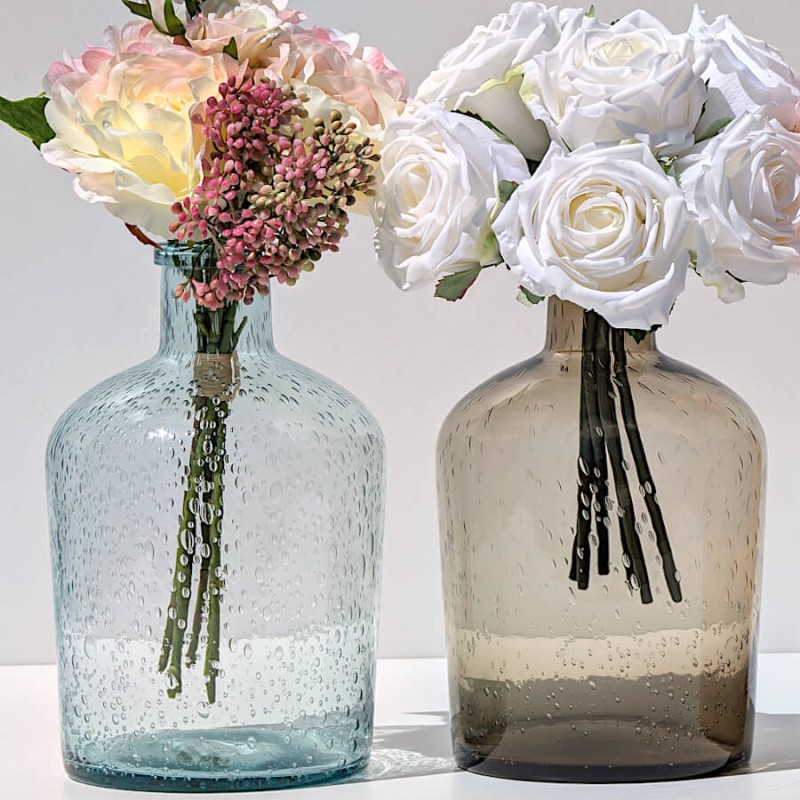 Vase bulle en verre teinté H23.5  | Deco-Delight.com
