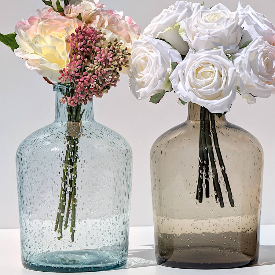 Vase bulle en verre teinté H23.5  | Deco-Delight.com