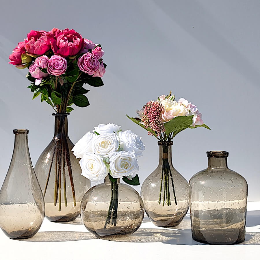 Vase bulle en verre teinté H23.5  | Deco-Delight.com