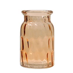 Vase brun en verre alvéolé | Deco-Delight.com