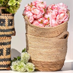 Panier fibre de maïs bicolore D30  | Deco-Delight.com