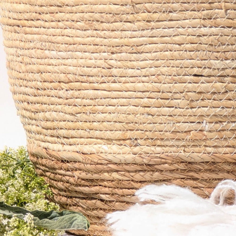 Panier fibre de maïs bicolore D30  | Deco-Delight.com