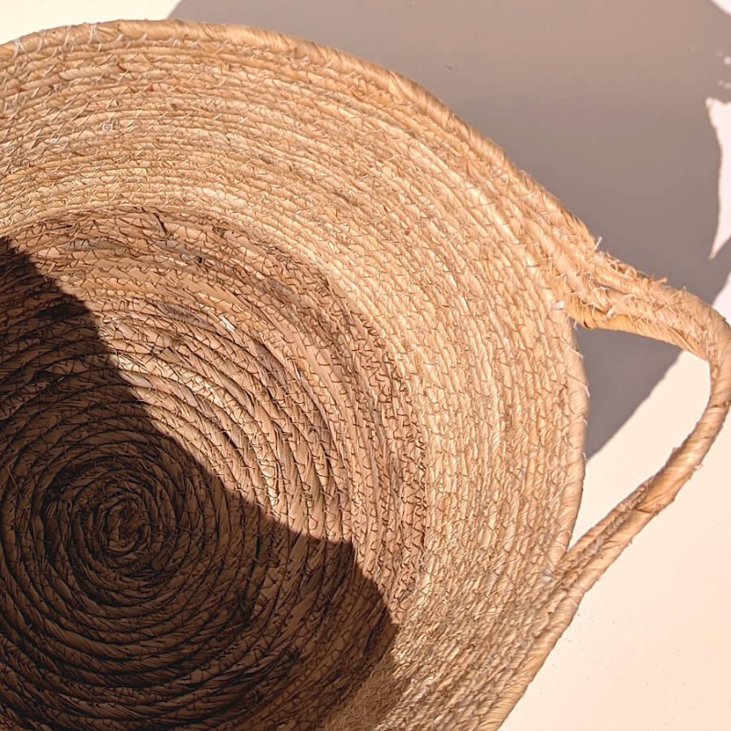 Panier fibre de maïs bicolore D30  | Deco-Delight.com