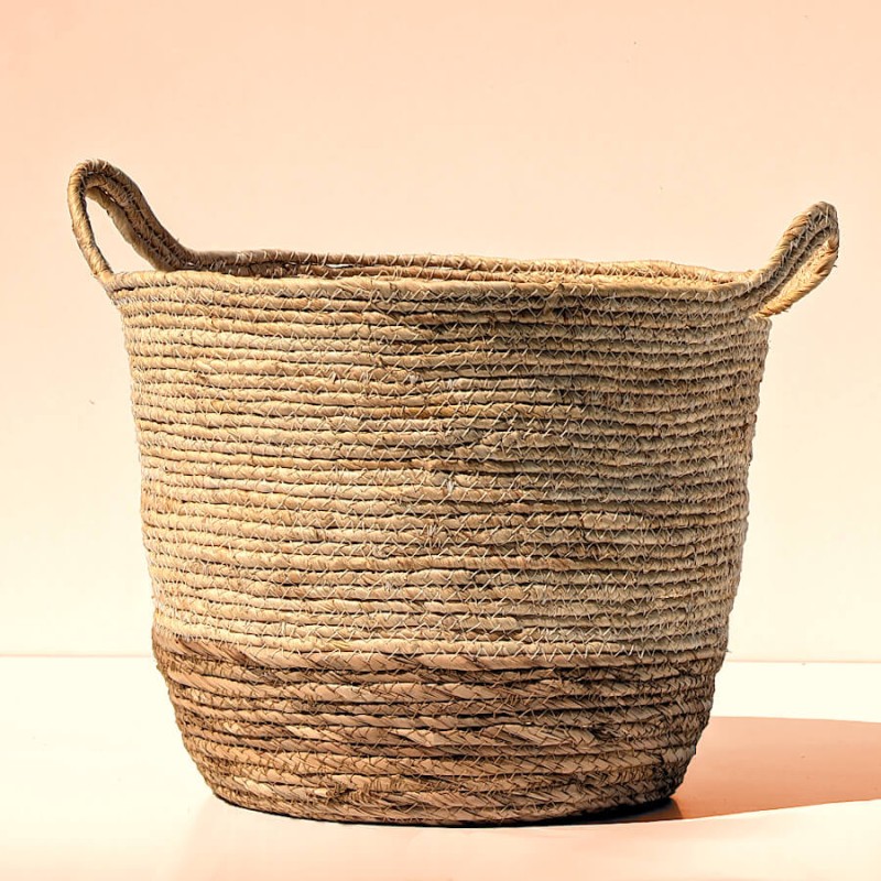Panier fibre de maïs bicolore D30  | Deco-Delight.com