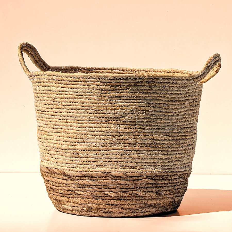 Panier fibre de maïs bicolore D30  | Deco-Delight.com