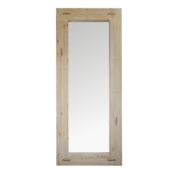 Miroir bois brut avec agrafes H169  | Deco-Delight.com