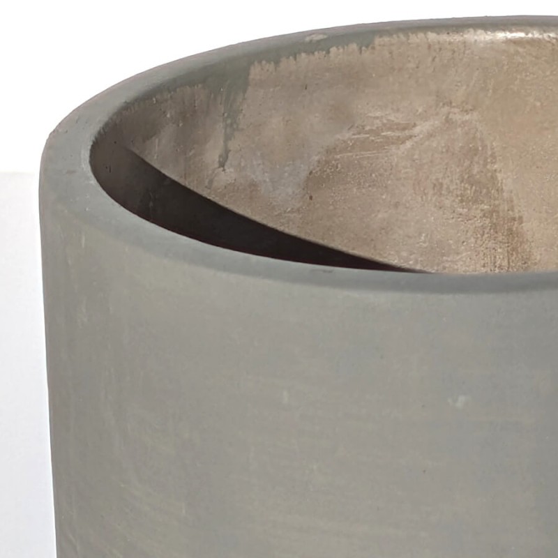 Pot bicolore ciment moderne H14.5 cm | Deco-Delight.com