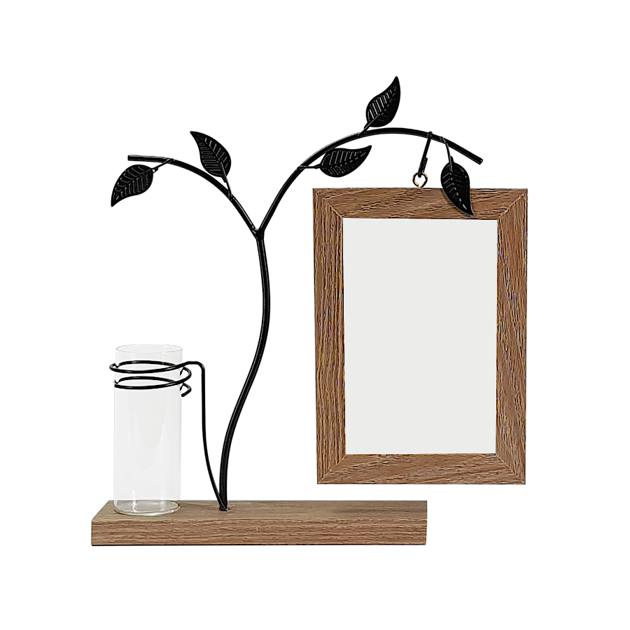 Cadre bois métal soliflore H29.5 | Deco-Delight.com Cadre bois métal soliflore H29.5 | Deco-Delight.com
