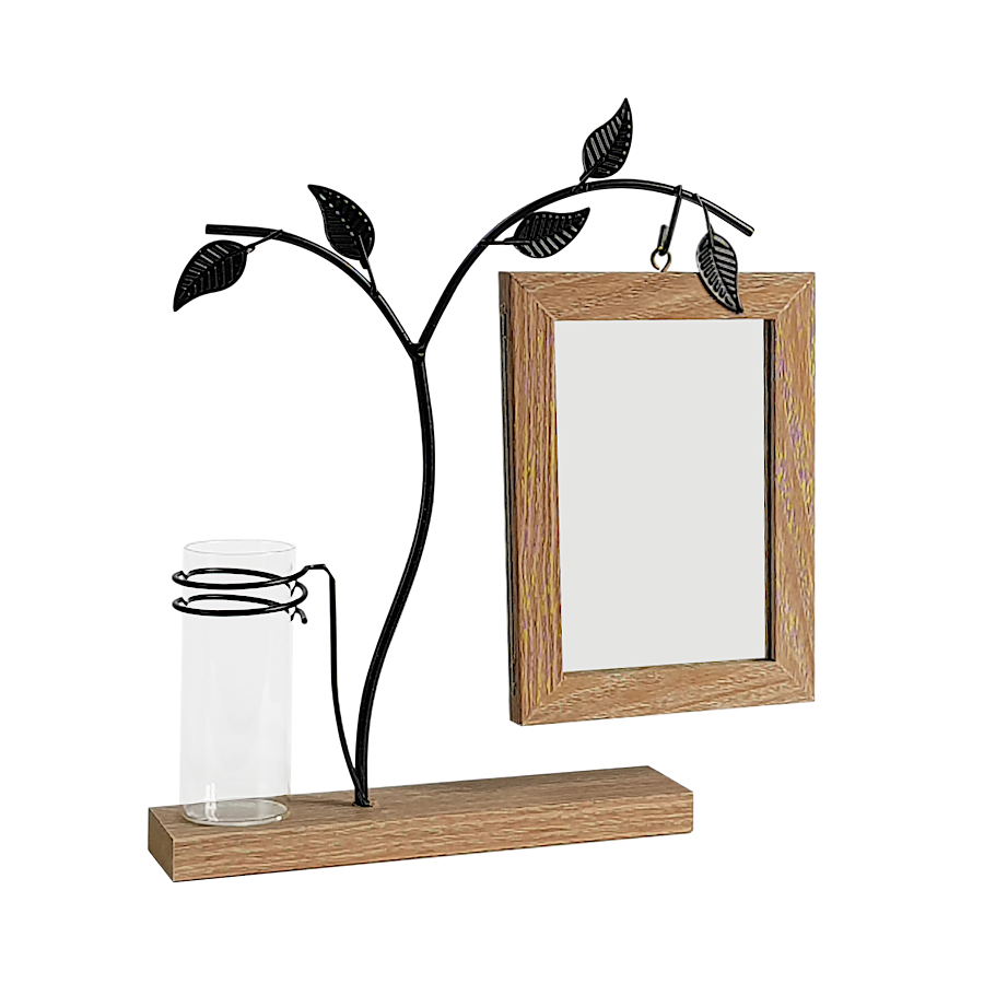 Cadre bois métal soliflore H29.5 | Deco-Delight.com Cadre bois métal soliflore H29.5 | Deco-Delight.com