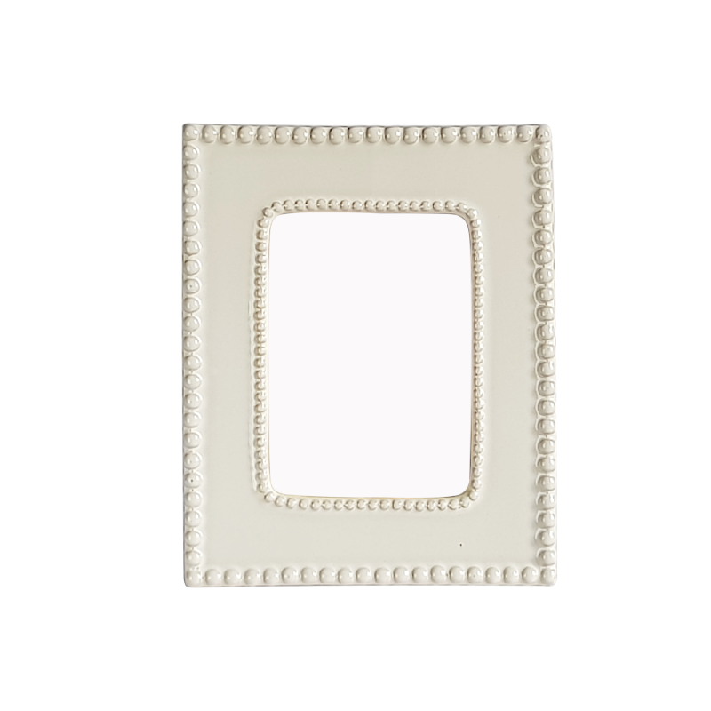 Cadre céramique blanc 13x18 cm  | Deco-Delight.com