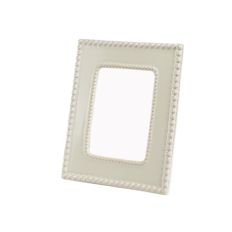 Cadre céramique blanc 13x18 cm  | Deco-Delight.com