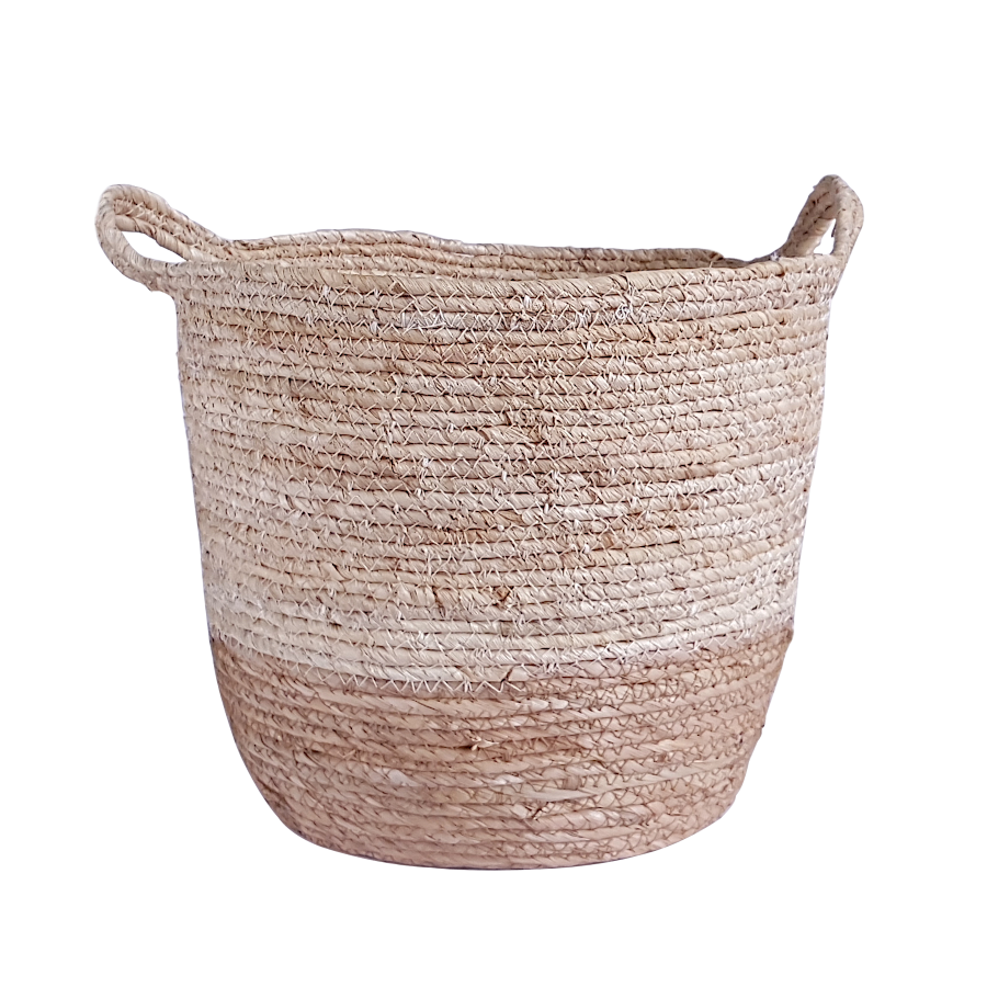 Panier fibre de maïs bicolore D30  | Deco-Delight.com
