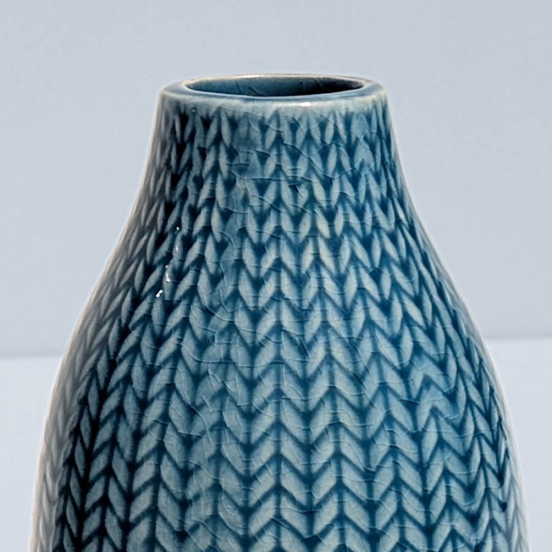 Vase céramique motif épi H13.5 cm | Deco-Delight.com