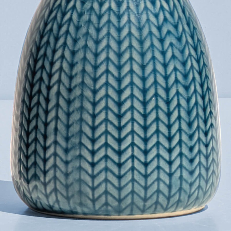 Vase céramique motif épi H13.5 cm | Deco-Delight.com