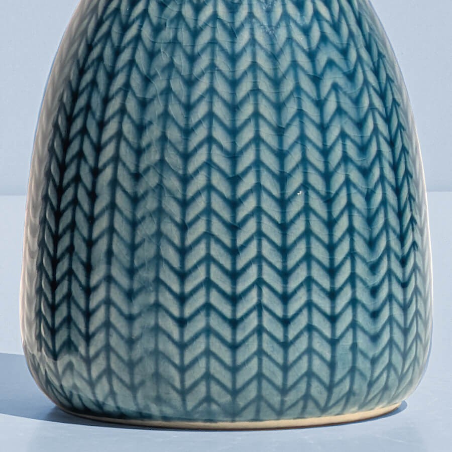 Vase céramique motif épi H13.5 cm | Deco-Delight.com