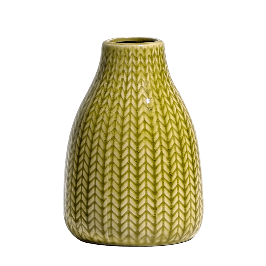 Vase céramique motif épi H13.5 cm | Deco-Delight.com