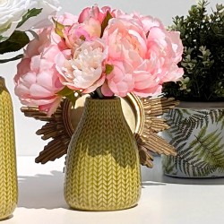 Vase céramique motif épi H13.5 cm | Deco-Delight.com