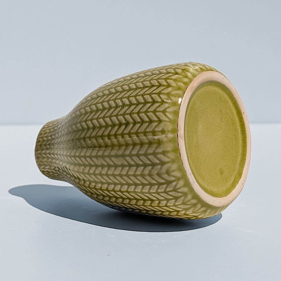Vase céramique motif épi H13.5 cm | Deco-Delight.com