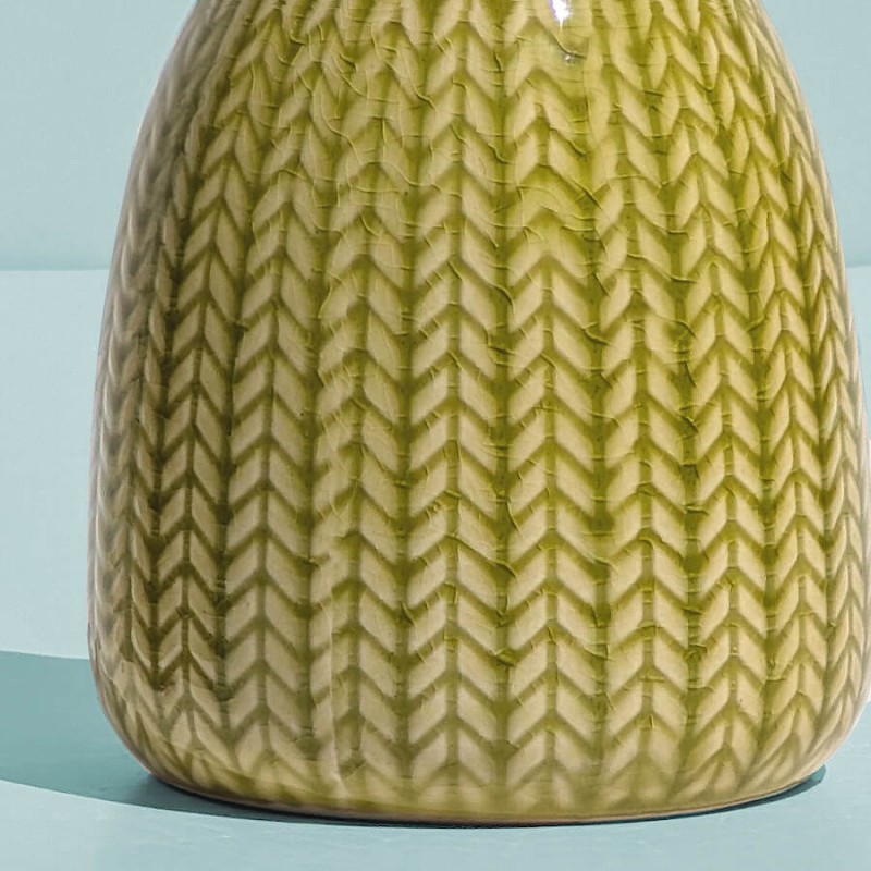 Vase céramique motif épi H13.5 cm | Deco-Delight.com